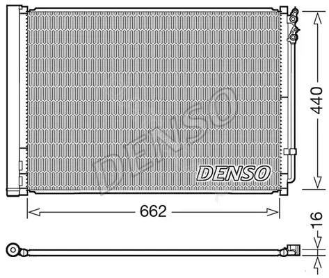 Радиатор кондиционера DENSO DCN05032