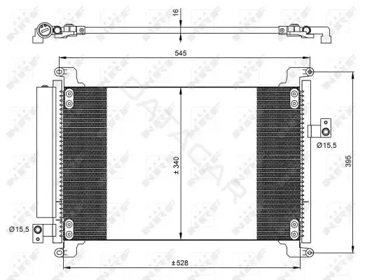 Радиатор кондиционера NRF 35941
