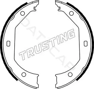Колодки ручника TRUSTING 019.027