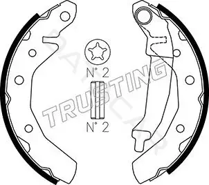Барабанные колодки TRUSTING 027.001
