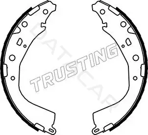 Колодки ручника TRUSTING 115.319