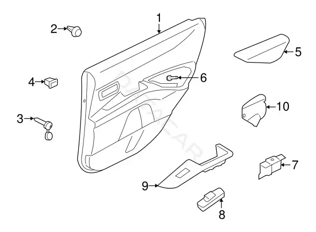 Болт подвески MITSUBISHI MR654342