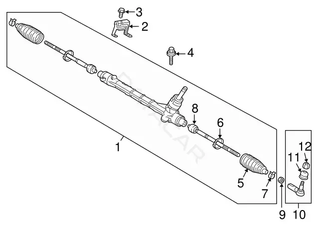 Рулевые наконечники MITSUBISHI 4422A052