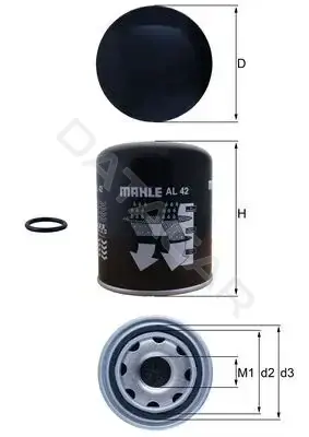 Фильтр влагоотделителя KNECHT/MAHLE AL42