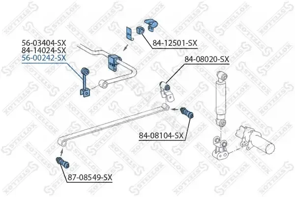 Стойки стабилизатора STELLOX 56-00242-SX