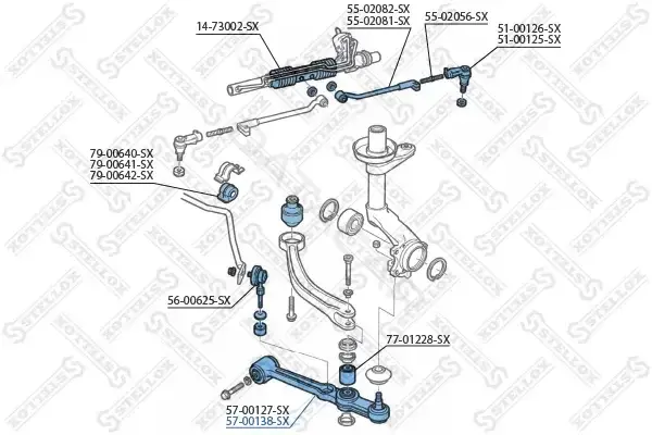 Рычаги STELLOX 57-00138-SX