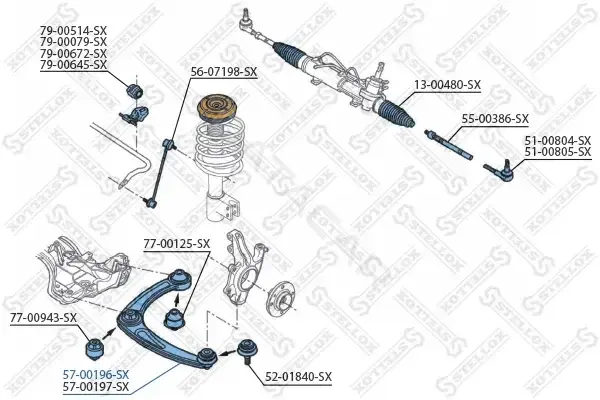 Рычаги STELLOX 57-00196-SX