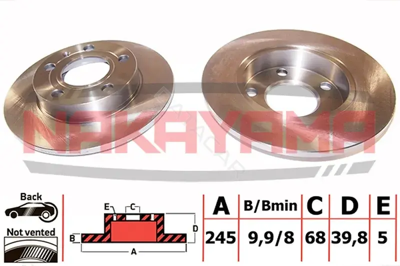 Тормозные диски NAKAYAMA Q4818