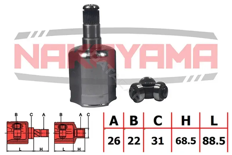 Шрус NAKAYAMA NJ7668NY