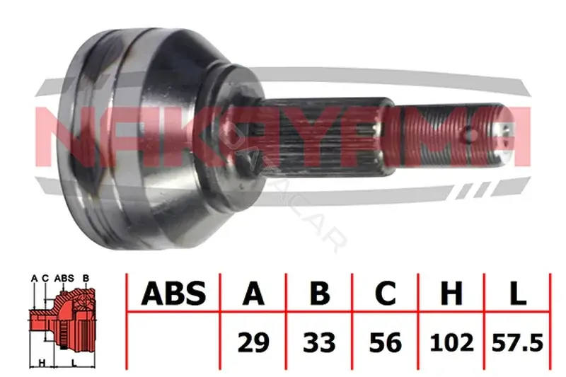 Шрус NAKAYAMA NJ522NY