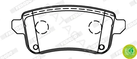 Тормозные колодки FERODO FDB4435