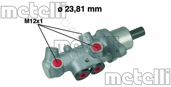 Главный тормозной цилиндр METELLI 05-0536