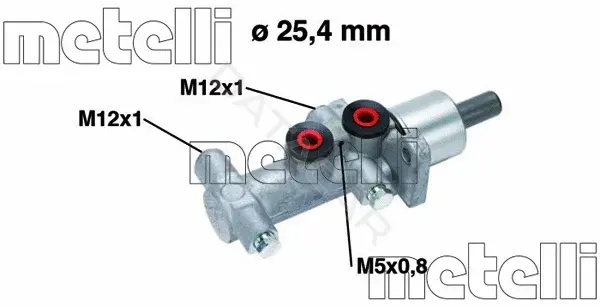 Главный тормозной цилиндр METELLI 05-0767