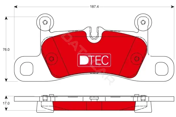 Тормозные колодки TRW GDB1875DTE