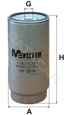 Топливный фильтр MFILTER DF3516