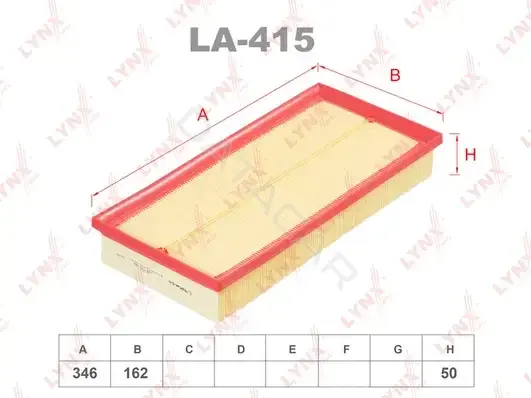 Воздушный фильтр LYNXAUTO LA-415