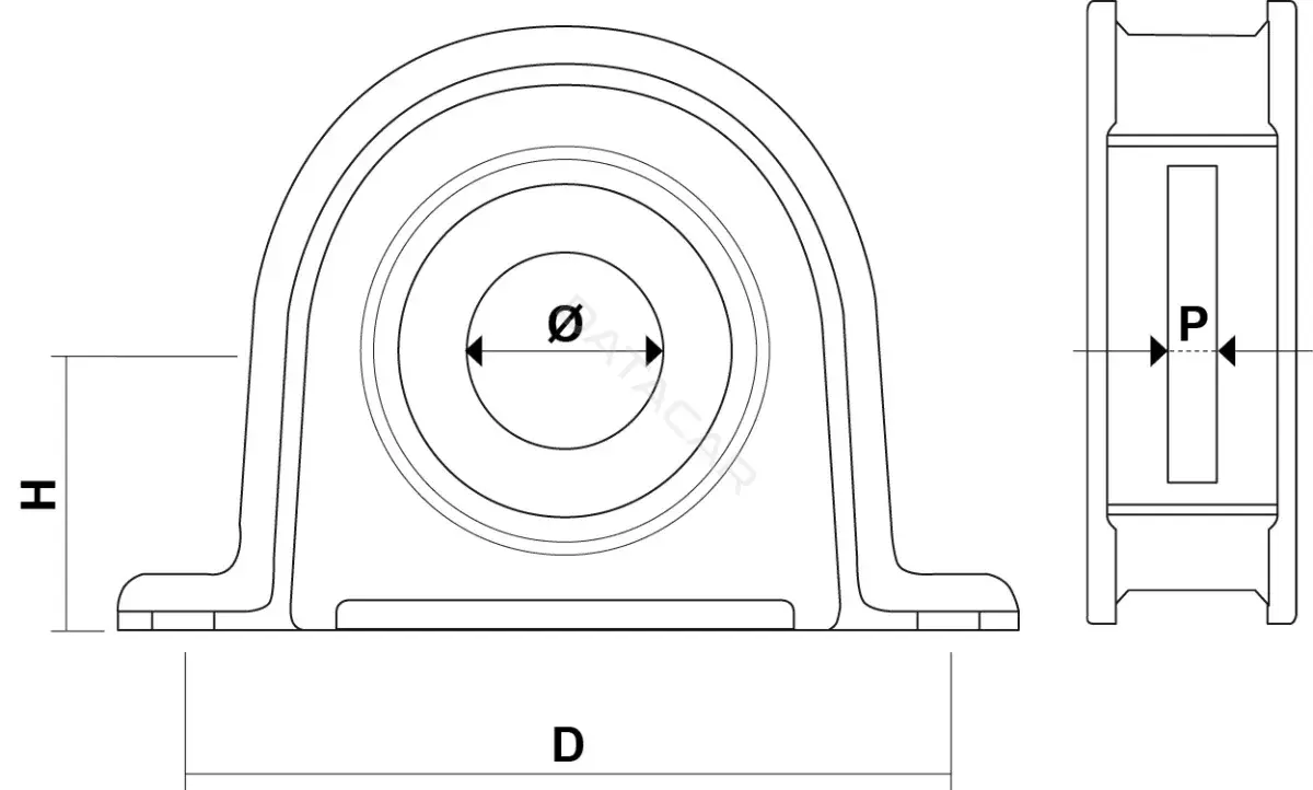 Подвесной подшипник LEMA 2701.00
