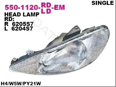 Фары DEPO 550-1120R-LD-EM
