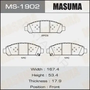 Барабанные колодки MASUMA MS-1902