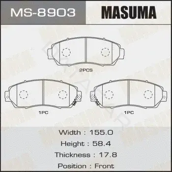 Барабанные колодки MASUMA MS-8903