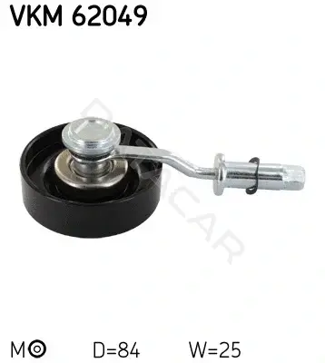 Натяжной ролик ГРМ SKF VKM62049