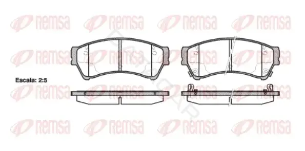 Тормозные колодки REMSA 1196.02