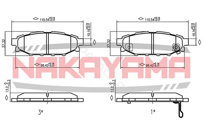 Тормозные колодки NAKAYAMA HP8499NY