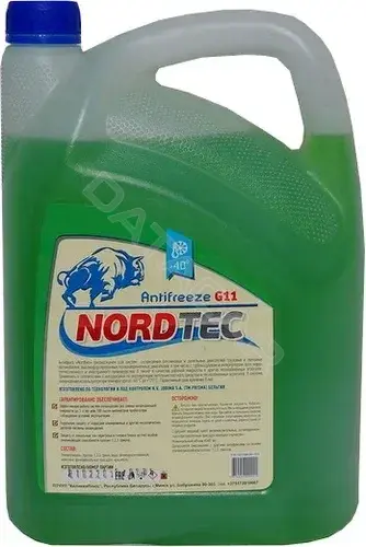 Антифриз NORDTEC NORDTECANTIFREEZE-40G11зеленый10кг