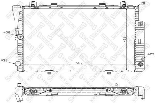 Радиатор охлаждения STELLOX 10-25425-SX