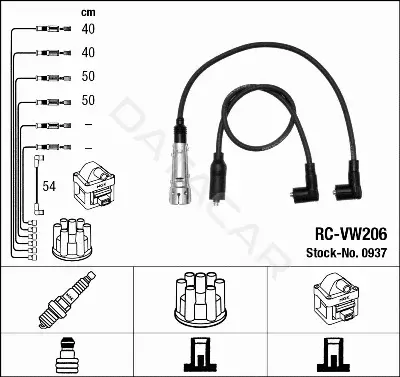Высоковольтные провода NGK 0937