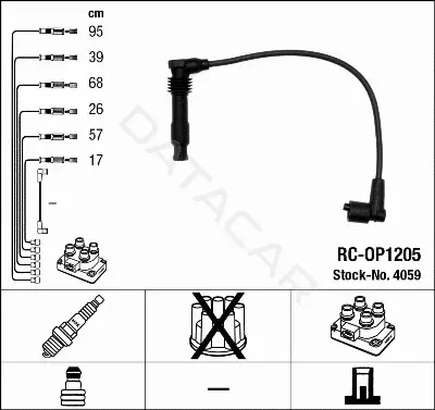 Высоковольтные провода NGK 4059