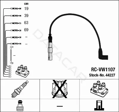 Высоковольтные провода NGK 44227