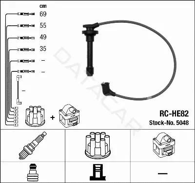 Высоковольтные провода NGK 5048