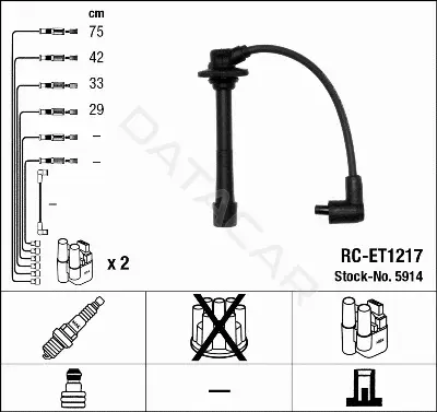 Высоковольтные провода NGK 5914