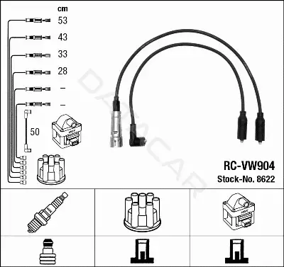 Высоковольтные провода NGK 8622