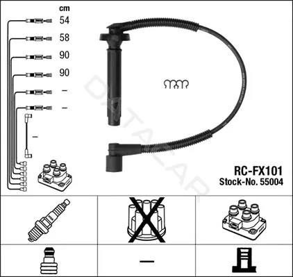 Высоковольтные провода NGK 55004
