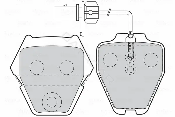 Тормозные колодки VALEO 302333