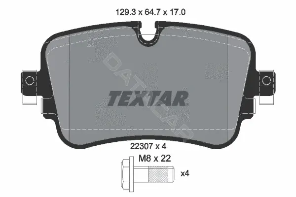Тормозные колодки TEXTAR 2230701