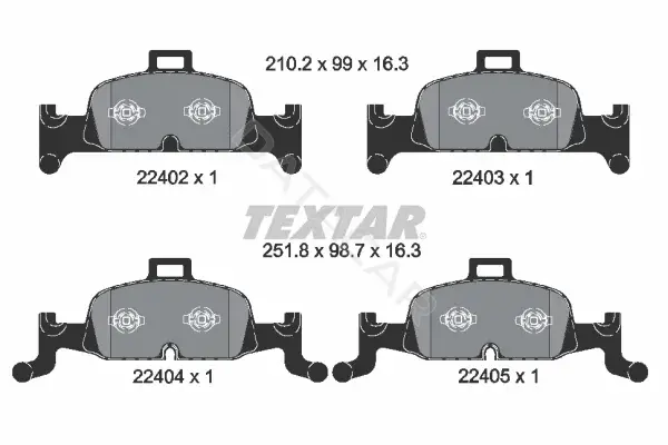 Тормозные колодки TEXTAR 2240201