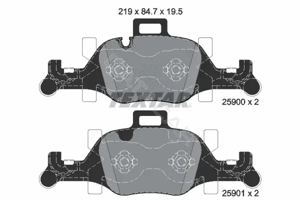 Тормозные колодки TEXTAR 2590002