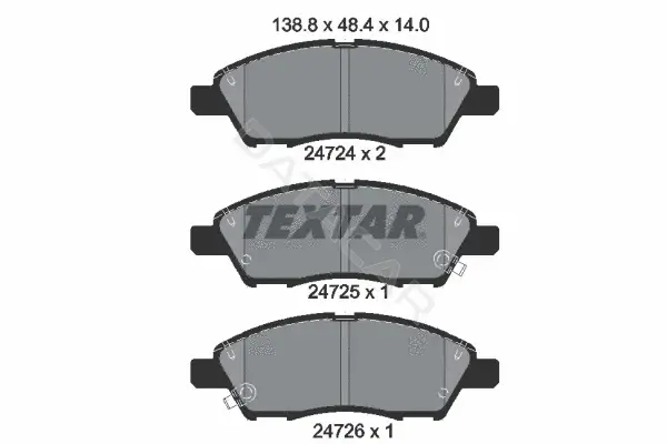 Тормозные колодки TEXTAR 2472401