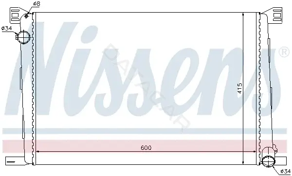 Радиатор охлаждения NISSENS 69706
