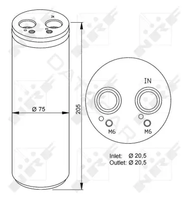 Осушитель кондиционера NRF 33205