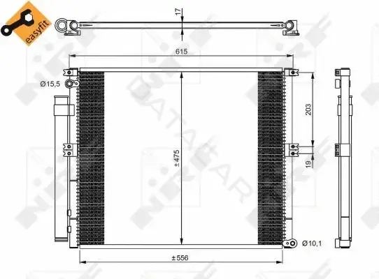 Радиатор кондиционера NRF 350050