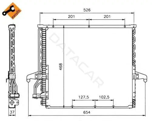 Радиатор кондиционера NRF 35006