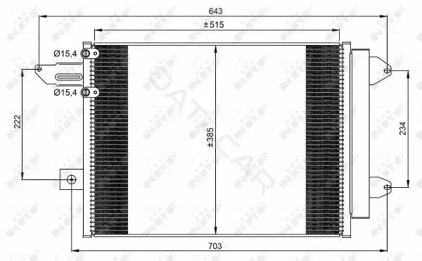 Радиатор кондиционера NRF 350070