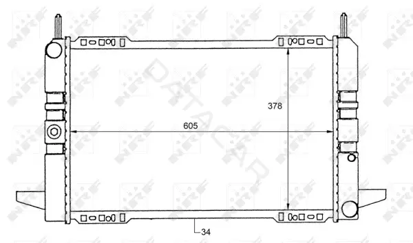 Радиатор охлаждения NRF 50111