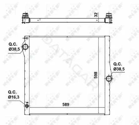 Радиатор охлаждения NRF 50139