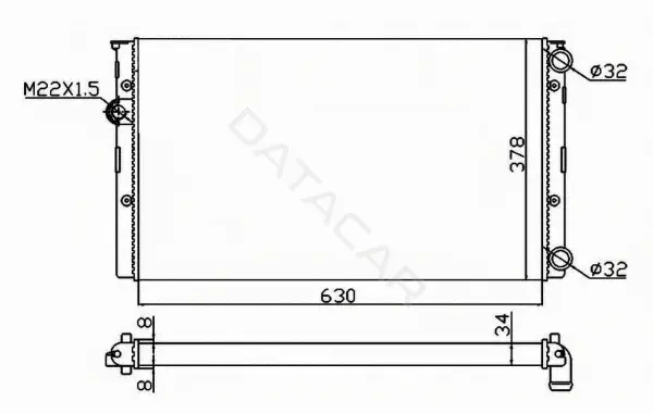 Радиатор охлаждения NRF 50455