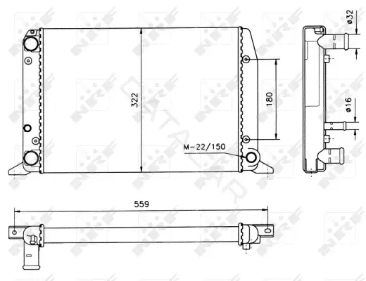 Радиатор охлаждения NRF 50514